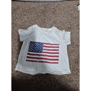 Show me your mumu mini shirt american flag size 6 months